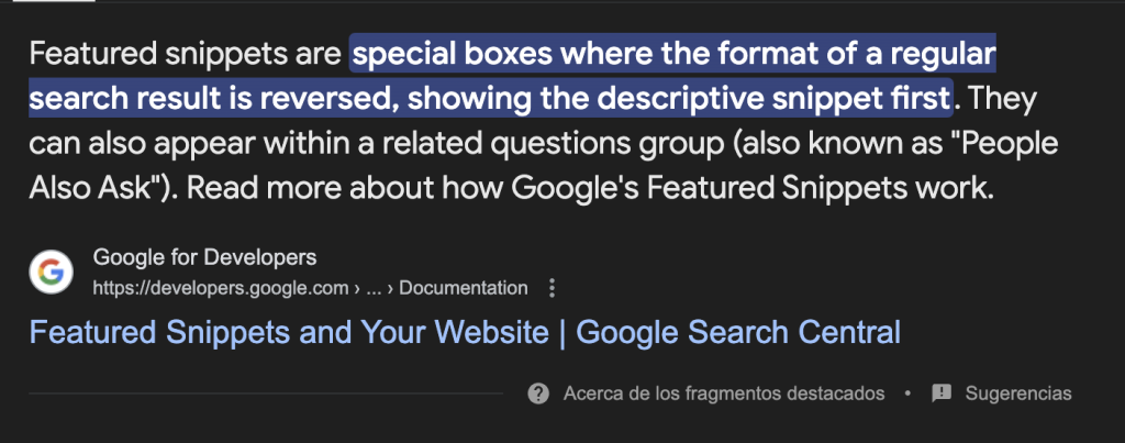 Qué es un Featured Snippet