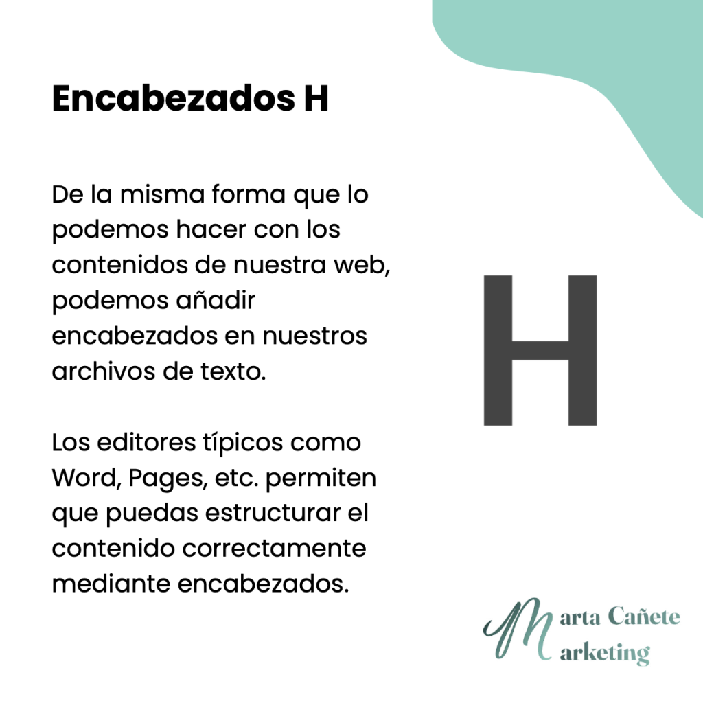 Consejo 5 - Encabezados H