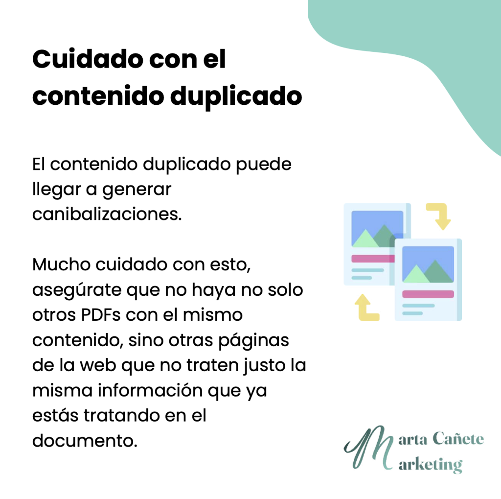 Consejo 12 - Cuidado con el contenido duplicado